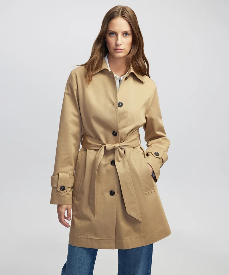 ابيكول Belted Unlined Trench Coat